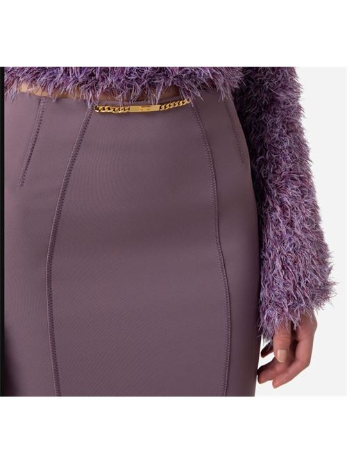 High waisted purple skirt ELISABETTA FRANCHI | GO02236E2.BI3